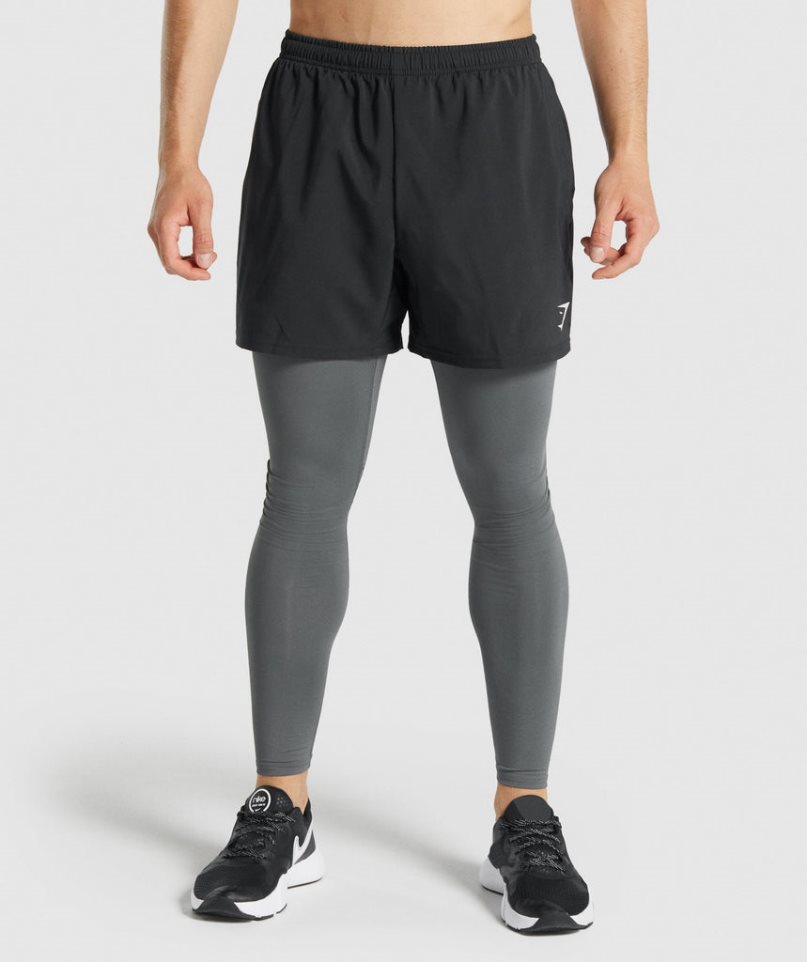 Men's Gymshark Element Baselayer Leggings Grey | CA 6AN1D0